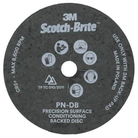 Scotch-Brite™ Langlebige Präzisions-Vliesscheibe zur Oberflächenbearbeitung, PN-DB, Coarse, 178 mm x 22.23 mm, Slotted 10 ea/Case